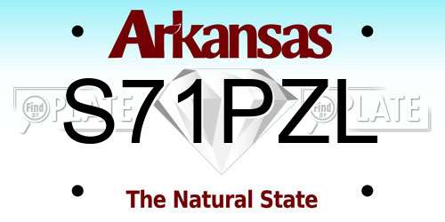S71PZL Arkansas License Plate