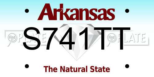 S741TT Arkansas License Plate