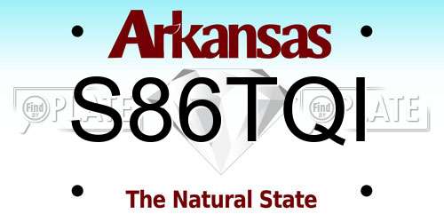 S86TQI Arkansas License Plate