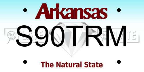 S90TRM Arkansas License Plate