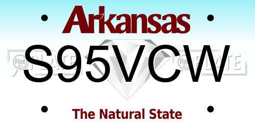 S95VCW Arkansas License Plate