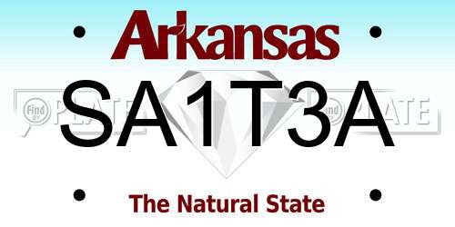 SA1T3A Arkansas License Plate