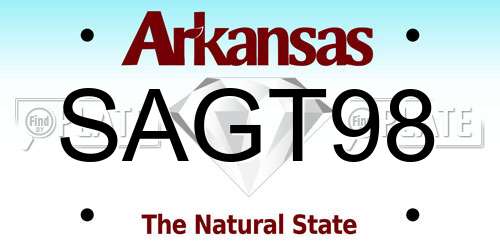 SAGT98 Arkansas License Plate