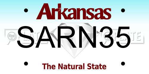 SARN35 Arkansas License Plate