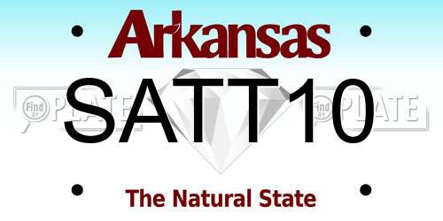 SATT10 Arkansas License Plate