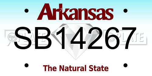 SB14267 Arkansas License Plate