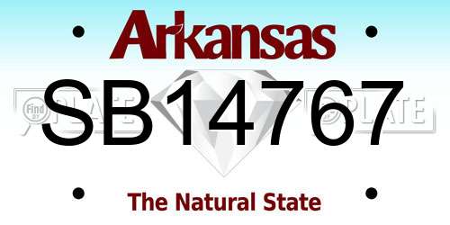SB14767 Arkansas License Plate