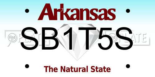 SB1T5S Arkansas License Plate