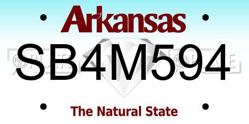 SB4M594 Arkansas License Plate