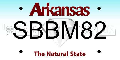 SBBM82 Arkansas License Plate