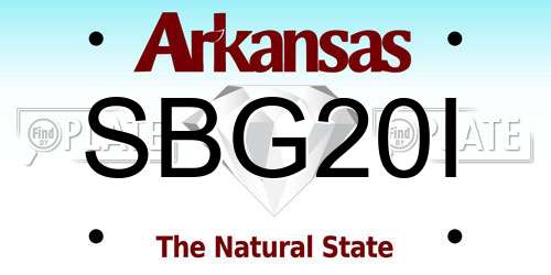 SBG20I Arkansas License Plate