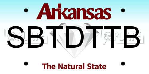 SBTDTTB Arkansas License Plate