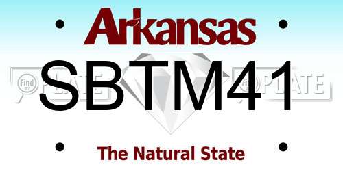 SBTM41 Arkansas License Plate