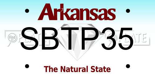 SBTP35 Arkansas License Plate