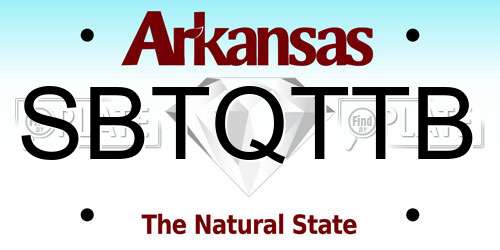 SBTQTTB Arkansas License Plate