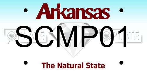 SCMP01 Arkansas License Plate