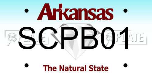SCPB01 Arkansas License Plate