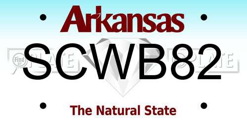 SCWB82 Arkansas License Plate