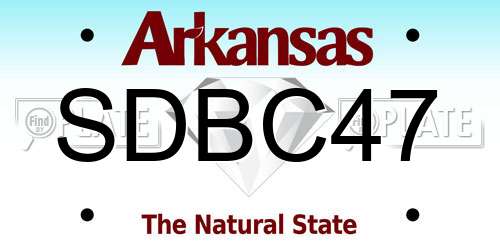 SDBC47 Arkansas License Plate