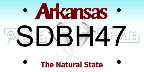 SDBH47 Arkansas License Plate