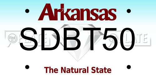 SDBT50 Arkansas License Plate