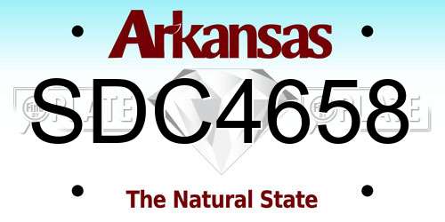 SDC4658 Arkansas License Plate