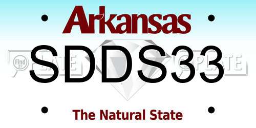 SDDS33 Arkansas License Plate