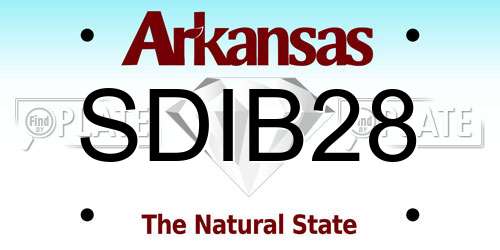 SDIB28 Arkansas License Plate