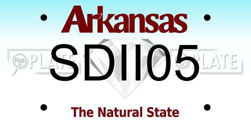 SDII05 Arkansas License Plate