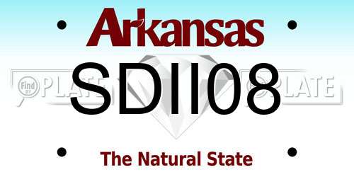 SDII08 Arkansas License Plate