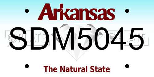SDM5045 Arkansas License Plate