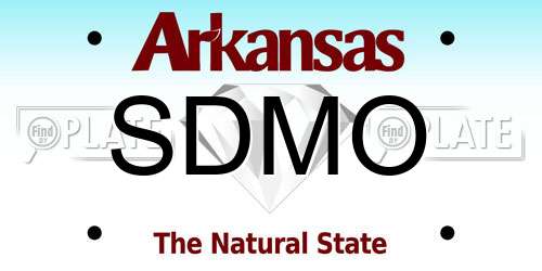 SDMO Arkansas License Plate