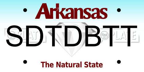 SDTDBTT Arkansas License Plate