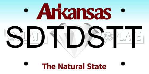 SDTDSTT Arkansas License Plate
