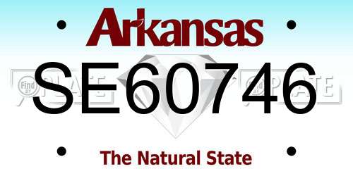 SE60746 Arkansas License Plate