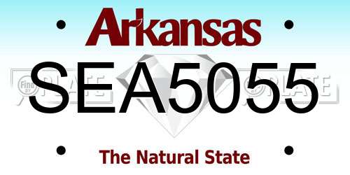 SEA5055 Arkansas License Plate