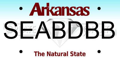 SEABDBB Arkansas License Plate