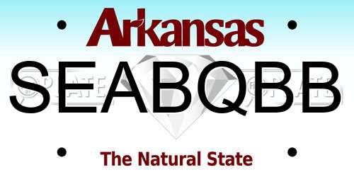 SEABQBB Arkansas License Plate