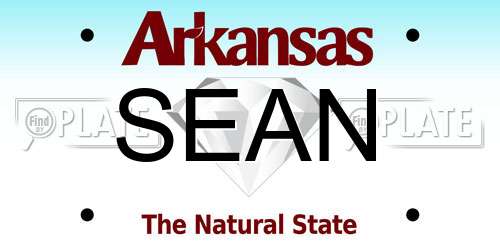 SEAN Arkansas License Plate