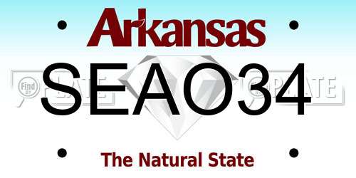SEAO34 Arkansas License Plate