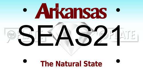 SEAS21 Arkansas License Plate