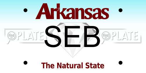SEB Arkansas License Plate