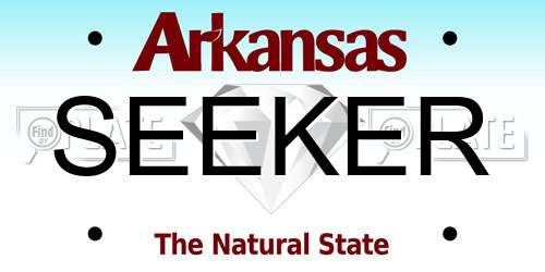 SEEKER Arkansas License Plate