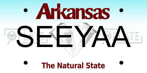 SEEYAA Arkansas License Plate
