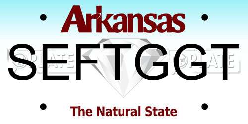 SEFTGGT Arkansas License Plate