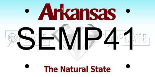 SEMP41 Arkansas License Plate