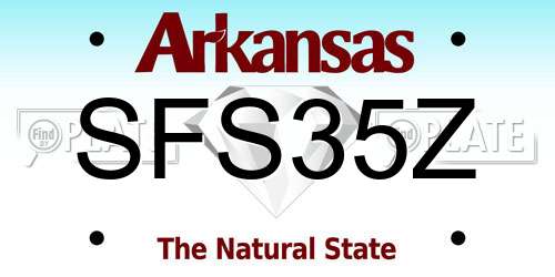 SFS35Z Arkansas License Plate