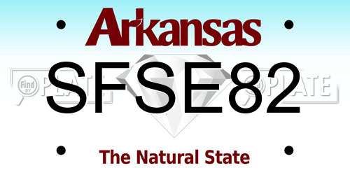 SFSE82 Arkansas License Plate