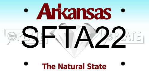 SFTA22 Arkansas License Plate