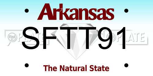 SFTT91 Arkansas License Plate